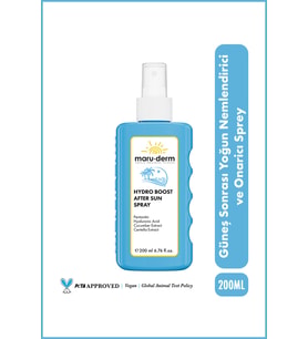 MaruDerm Hydro Boost After Sun Spray Güneş Sonrası Yoğun Nemlendirici ve Onarıcı Sprey 200 ML