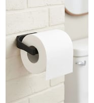 Duvara Monte Siyah Peçetelik Minimal Banyo Aksesuarı