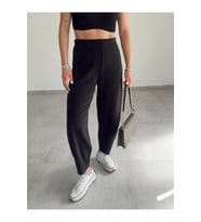 Kemersiz Balon Pantolon, 4 Mevsim, Krep Kumaş, Full Likralı