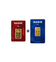 Nadir Gold 24 Ayar 15 Gram Külçe Altın (1 Adet 10 Gram Külçe Altın + 1 Adet 5 Gram Külçe Altın )