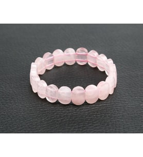 Orjinal Pembe Kuars Doğaltaş Bileklik ve Kutusu (Çok Renkli)