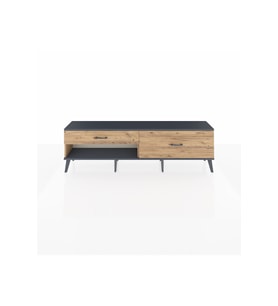 Arges TV Ünitesi 2 Çekmeceli  176x30x51 Çam-Antrasit/Çam