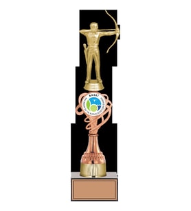ODAK KUPA - Figürlü Kupalar - Okçu Figürlü Kupalar FG-036 C - 38 cm