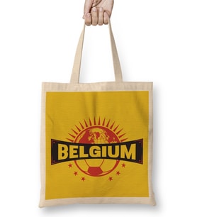 Belgium Half World Football Championship Bez Çanta Uzun Saplı
