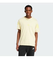 adidas JD4871 M FI 3S REG T Erkek T-Shirt (Sarı)
