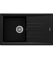 TEKA STONE 50 B-TG METALLIC BLACK Ankastre Kumanda Sifonlu Granit Eviye Metalik Siyah 86 cm