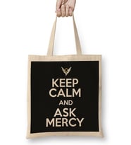 Keep Calm And Ask Mercy Overwatch Bez Çanta Uzun Saplı