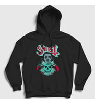 Presmono Unisex Siyah Fortune Teller Ghost Kapüşonlu Sweatshirt 51814tt