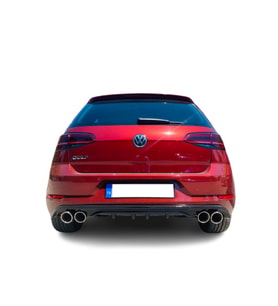 Volkswagen Golf 7,5 (2017-2019) Ps Style Arka Tampon - Difüzör (Plastik)