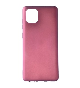 Samsung Galaxy A91 (S10 Lite) Uyumlu Kılıf Zore Premier Silikon Kapak (Mürdüm)