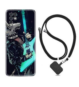 INFINIX Note 11 Pro Note 10 Hot 9 Play Kılıf Boyun Askılı Silikon Dog Guitar 1789