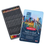 Derwent Procolour Kuru Boya Kalemi 12'li Teneke Kutu 
