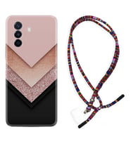 Huawei Nova Y70 Y90 Nova 9 SE  Kılıf Boyun Asklı Rasta Silikon Great Marble 1405