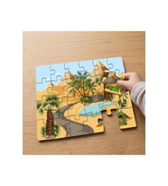 Mısır Piramitleri Tasarımlı 24 Parça Ahşap Çocuk Puzzle MPK0429