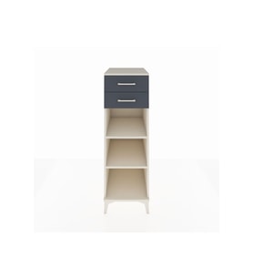 Kronos Dolap 2 Raflı 2 Çekmeceli 44x59x134 Aytaşı-Antrasit