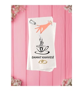 Damat Kahvesi Baskılı Konsept Peçete