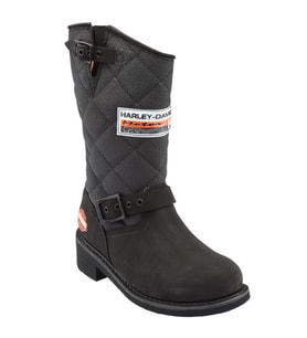 Harley Davidson Laconia 644 Black Nubuk Kadın Çizme (Siyah)