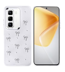 Coverzone ?nfinix Hot 50 Pro 4G ile uyumlu K?l?f Airbag K�?eli 2mm Kamera �?k?nt? Korumal? Simli ?effaf Bask?l? Z-Kutup Kapak Fiyonk