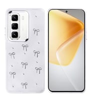 Coverzone ?nfinix Hot 50 Pro 4G ile uyumlu K?l?f Airbag K�?eli 2mm Kamera �?k?nt? Korumal? Simli ?effaf Bask?l? Z-Kutup Kapak Fiyonk
