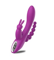 LilituShop USB Şarjlı Klitoral &  Uyarıcılı Teknolojik Vibratör - Mor