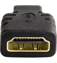 Adaptör HDMI A Soket - D (Micro)Fiş Altın Uç Siyah