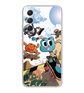 Samsung Galaxy A25 Uyumlu Gumball Tasarımlı Şeffaf Telefon Kılıfı