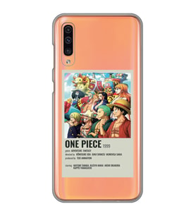 Samsung Galaxy A70 Uyumlu One Piece Desenli Şeffaf Telefon Kılıfı