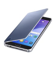 Galaxy A7 (2016) A710F ile Uyumlu Clear View Cover Siyah EF-ZA710CBEGWW