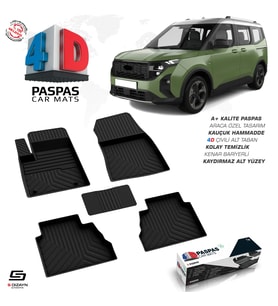 Ford Tourneo Courier 4D Havuzlu Paspas 2024 Üzeri A+ Kalite