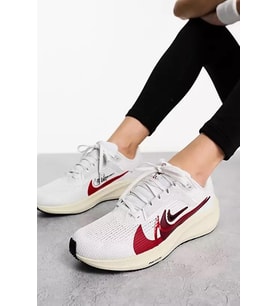 Nike Air Zoom Pegasus 40 PRM ANY Running Shoes Kadın Koşu Ayakkabısı Beyaz Kırmızı