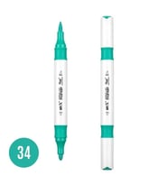 RİCH 17909-34 ART-X ÇİFT TARAFLI DUO AKRİLİK MARKER AÇIK TURKUAZ YEŞİLİ