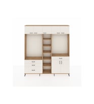 Arges Gardrop 11 Raflı 4 Çekmeceli 2 Askılı 220x30x243 Çam-Aytaşı