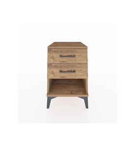 Kronos Komodin 2 Çekmeceli 44x59x64 Çam-Çam