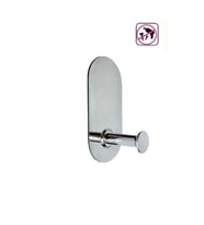 KENDİNDEN YAPIŞKANLI TEKLİ OVAL ASKILIK KROM 4 LÜ