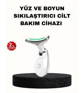 EMS Mikro Akım Yüz ve Boyun Sıkılaştırıcı Cihaz 7000 VPM Titreşim Isı Terapili
