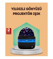Mey İthalat® USB Galaxy Projektör Lamba – Romantik Atmosfer, Çocuk Odası, Parti ve Düğün Işığı
