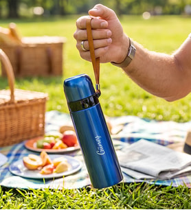 Kişiye Özel 500ml Mavi Çelik Termos