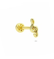 Glorria Altın Sol Anahtarı Tragus Piercing