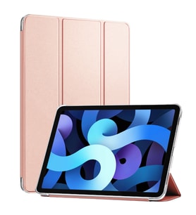 Microsonic Apple iPad Air 5.Nesil 2022 Kılıf (A2588-A2589-A2591) Slim Translucent Back Smart Cover Rose Gold