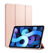 Microsonic Apple iPad Air 5.Nesil 2022 Kılıf (A2588-A2589-A2591) Slim Translucent Back Smart Cover Rose Gold