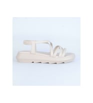 Moda Ayakkabı 01124 Şanzelize Bayan Sandalet (Krem)