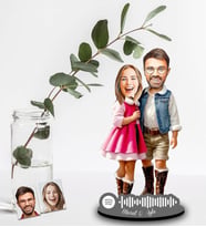Kişiye Özel Spotify Sevgili Tasarımlı Ahşap Biblo Model-27