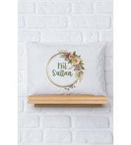 Pia Baby Premium %100 Pamuk İsme Özel Kız Bebek Yastık Kılıfı 35*45 cm 5088-12