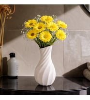 15 cm – El Yapımı Taş Tozu & Reçine Modern Vazo, Coastal Minimal Masa ve Sehpa Dekoru