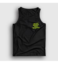 Presmono Unisex Siyah Logo Make Money Not Friends Atlet 448233tt