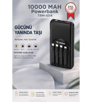 Torima Taşınabilir Batarya 10000 Mah Hızlı Şarj Dijital Göstergeli Magsafe Powerbank TRM-1014 Siyah