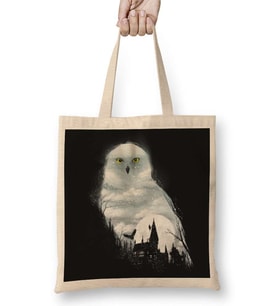 Harry Potter Magical Winter Bez Çanta Uzun Saplı