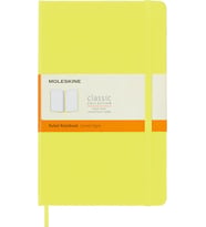 Moleskine Klasik Defter, Sert Kapak, Büyük (5" X 8.2") Çizgili, Citron Sarı, 240 Sayfa (Turkuaz)