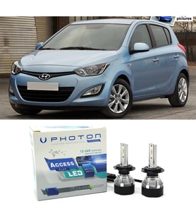 Hyundai İ20 Led Xenon Uzun + Kısa Far Ampulü H4 Access Yeni Seri Beyaz 2009 - 2014
