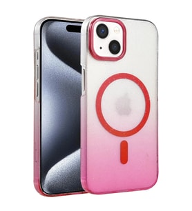 Durukar® iPhone 14 Glossy Magsafe Kapak - Pembe